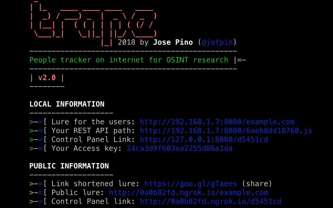 OSINT Reconnaissance Tool: trape