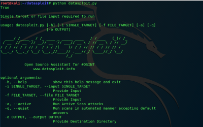 OSINT Recon Tool: Datasploit