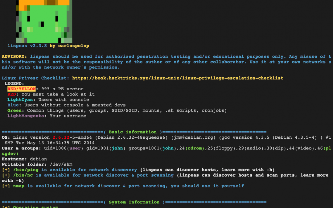 Offensive Security Tool: PEASS (Privilege Escalation Awesome Scripts Suite)