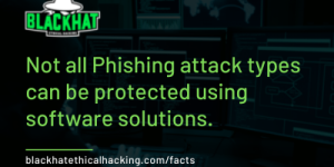 Not all Phishing attack types can be protected using software solutions