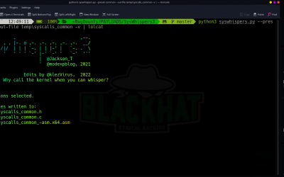 Offensive Security Tool: SysWhispers3