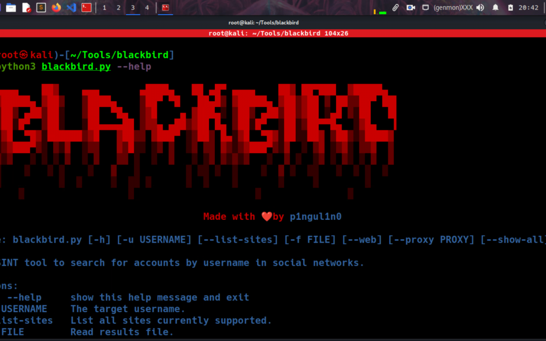 OSINT Tool: Blackbird