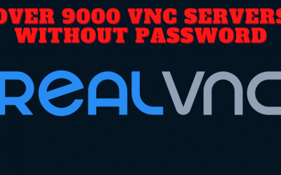 Researchers found over 9,000 accessible VNC servers, without a password