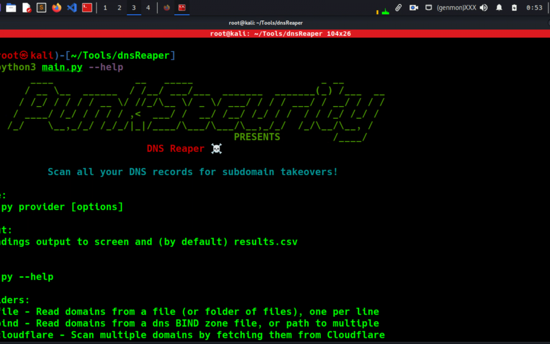 Offensive Security Tool: dnsReaper