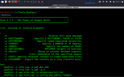 OSINT Tool: GooFuzz