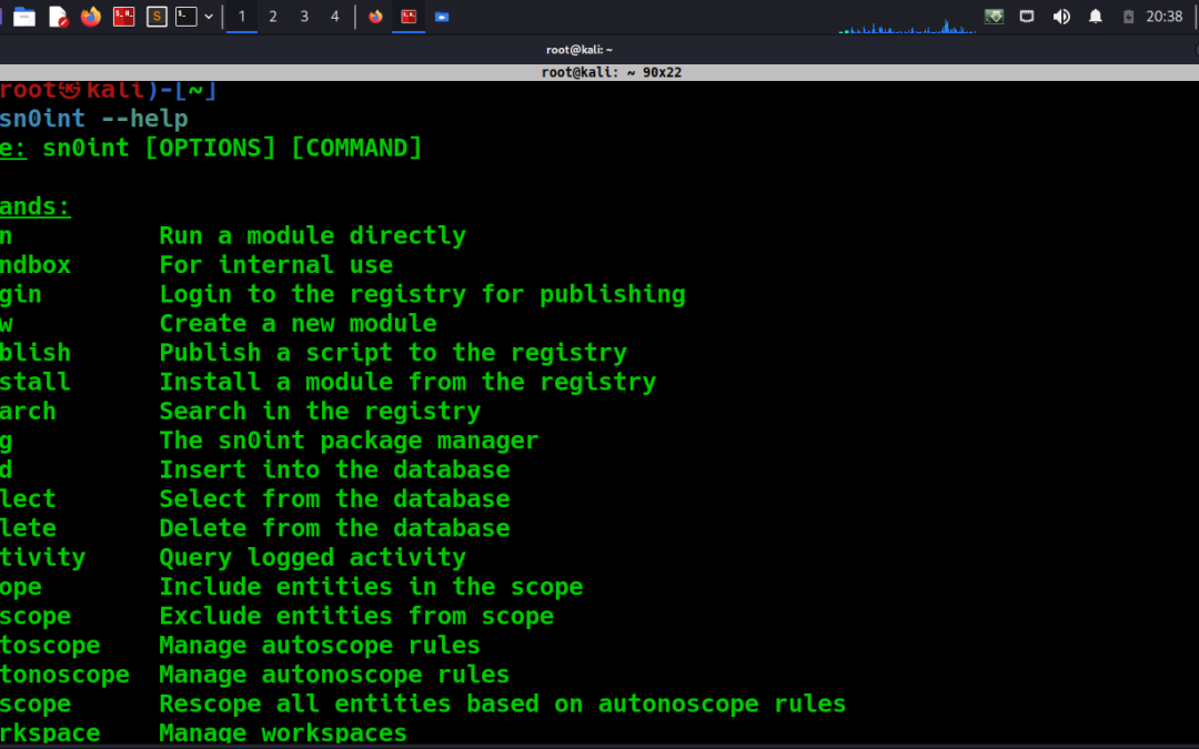 OSINT Tool: sn0int