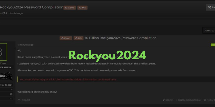 RockYou2024: Massive Data Breach Exposes Nearly 10 Billion Passwords